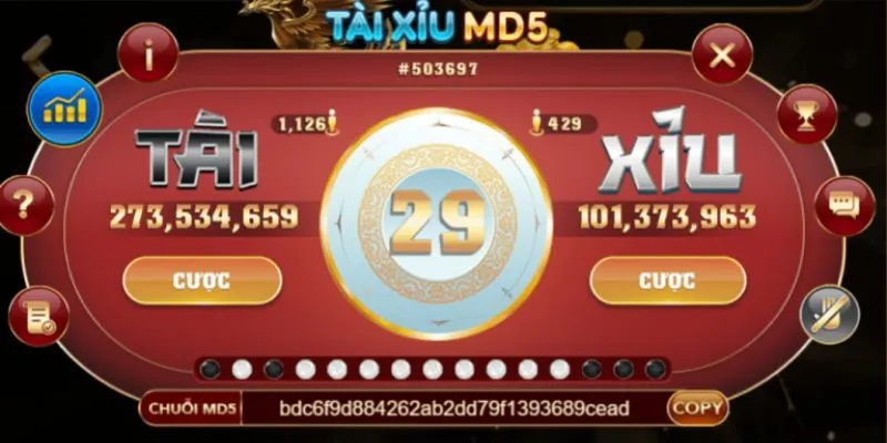 Thông tin cơ bản về siêu phẩm casino Tài Xỉu MD5